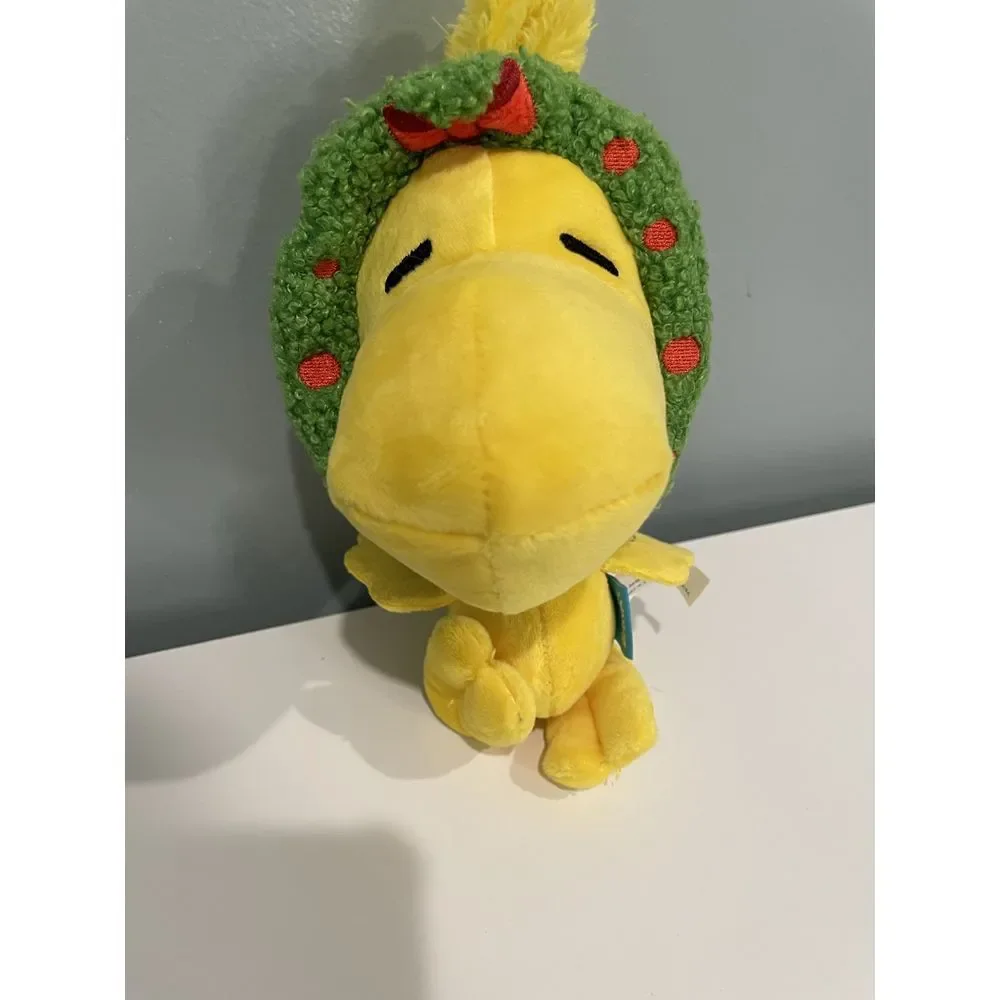 BARK Woodstock Plush Christmas Holiday‎ Wreath Dog Toy